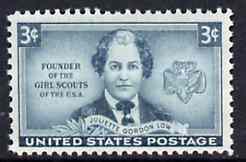 United States 1948 Honouring Juliette Gordon Low (founder of US Girl Scouts) unmounted mint SG 971*, stamps on , stamps on  stamps on scouts     guides