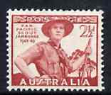 Australian 1948 Pan-Pacific Scout Jamboree 2.5d unmounted mint, SG 227*, stamps on scouts, stamps on  kg6 , stamps on 