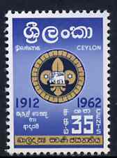 Ceylon 1962 Golden Jubilee of Ceylon Boy Scouts Association unmounted mint, SG 472, stamps on scouts
