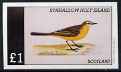 Eynhallow 1982 Birds #17 imperf  souvenir sheet (Â£1 value) unmounted mint, stamps on birds