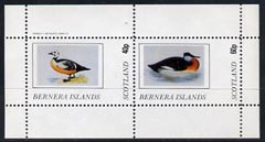 Bernera 1982 Ducks #4 perf  set of 2 values (40p & 60p) unmounted mint, stamps on , stamps on  stamps on birds