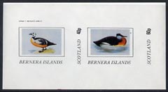 Bernera 1982 Ducks #4 imperf  set of 2 values (40p & 60p) unmounted mint, stamps on , stamps on  stamps on birds