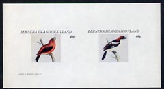 Bernera 1982 Birds #09 imperf  set of 2 values (40p & 60p) unmounted mint , stamps on birds   