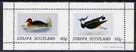 Staffa 1981 Birds #36 perf  set of 2 values (40p & 60p) unmounted mint, stamps on , stamps on  stamps on birds    