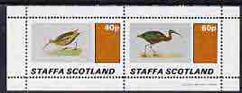 Staffa 1981 Birds #38 perf  set of 2 values (40p & 60p) unmounted mint, stamps on , stamps on  stamps on birds    