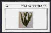 Staffa 1982 Flowers #09 imperf  deluxe sheet (£2 value) unmounted mint, stamps on flowers