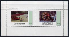 Eynhallow 1982 Soldiers (Trooping the Colour & Coronation Coach) perf  set of 2 values (40p & 60p) unmounted mint, stamps on , stamps on  stamps on militaria       royalty