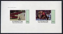 Eynhallow 1982 Soldiers (Trooping the Colour & Coronation Coach) imperf  set of 2 values (40p & 60p) unmounted mint, stamps on militaria       royalty