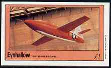 Eynhallow 1982 Military Jets #2 imperf  souvenir sheet (Â£1 value) unmounted mint, stamps on , stamps on  stamps on aviation