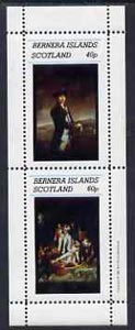 Bernera 1981 Paintings of Nelson perf  set of 2 values (40p & 60p) unmounted mint, stamps on , stamps on  stamps on arts    ships    explorers, stamps on  stamps on nelson