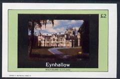 Eynhallow 1982 Royal Residences (Balmoral Castle) imperf  deluxe sheet (£2 value) unmounted mint, stamps on castles, stamps on buildings, stamps on royalty   