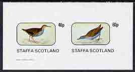 Staffa 1982 Birds #40 imperf set of 2 values (40p & 60p) unmounted mint, stamps on birds