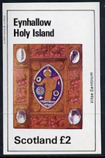 Eynhallow 1982 Antiquities (Vitae Santorum) imperf  deluxe sheet (£2 value) unmounted mint, stamps on crafts    artefacts     religion