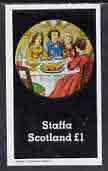 Staffa 1982 Fairy Tales (The Wedding Breakfast) imperf  souvenir Sheet (Â£1 value) unmounted mint, stamps on , stamps on  stamps on fairy tales, stamps on literature  