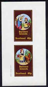 Bernera 1982 Fairy Tales (Little Red Riding Hood) imperf  set of 2 values (40p & 60p) unmounted mint, stamps on fairy tales, stamps on literature  