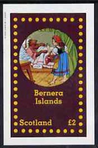 Bernera 1982 Fairy Tales (Little Red Riding Hood) imperf  deluxe sheet (£2 value) unmounted mint, stamps on fairy tales, stamps on literature, stamps on wolves, stamps on wolf