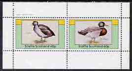 Staffa 1982 Water Birds #04 (Coot & Mallard) perf  set of 2 values (40p & 60p) unmounted mint, stamps on , stamps on  stamps on birds, stamps on ducks