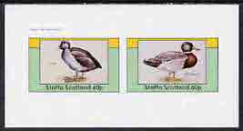 Staffa 1982 Water Birds #04 (Coot & Mallard) imperf  set of 2 values (40p & 60p) unmounted mint, stamps on birds, stamps on ducks