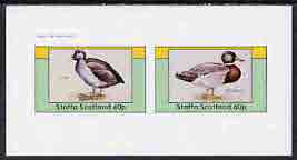 Staffa 1982 Water Birds #04 (Coot & Mallard) imperf  set of 2 values (40p & 60p) unmounted mint