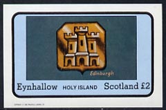 Eynhallow 1982 Hallmarks (Edinburgh Castle) imperf  souvenir sheet (£1 value) unmounted mint, stamps on jewellry     castles, stamps on scots, stamps on scotland
