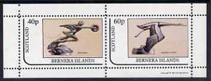 Bernera 1981 Car Mascots (Packard & Hispana) perf set of 2 values (40p & 60p) unmounted mint, stamps on , stamps on  stamps on cars    hispano     packard