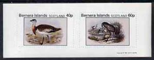 Bernera 1981 Ducks #3 imperf  set of 2 values (40p & 60p) unmounted mint, stamps on , stamps on  stamps on birds