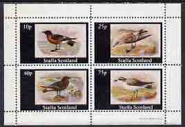 Staffa 1981 Sea Birds #03 perf  set of 4 values (10p to 75p) unmounted mint, stamps on birds