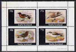 Staffa 1981 Sea Birds #03 perf  set of 4 values (10p to 75p) unmounted mint, stamps on , stamps on  stamps on birds