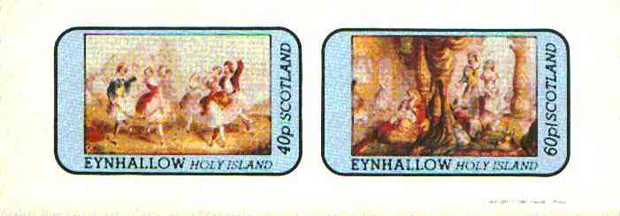 Eynhallow 1981 Romantic Theatre imperf  set of 2 values (40p & 60p) unmounted mint, stamps on , stamps on  stamps on theatre, stamps on dancing, stamps on entertainments