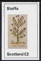 Staffa 1982 Herbs (Thyme of Candia) imperf  deluxe sheet (Â£2 value) unmounted mint, stamps on , stamps on  stamps on flowers     herbs & spices