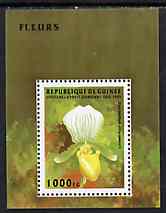 Guinea - Conakry 1995 Flowers unmounted mint m/sheet, Mi BL 497, stamps on flowers    orchids