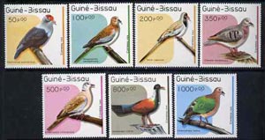Guinea - Bissau 1989 Birds complete set of 7 unmounted mint, SG 1096-1102, Mi 1018-24*, stamps on , stamps on  stamps on birds