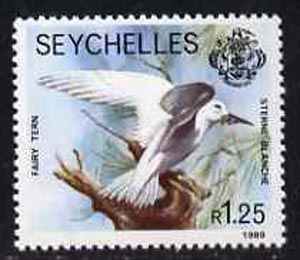Seychelles 1981-91 White Tern 1r25 from def set unmounted mint, SG 489, stamps on , stamps on  stamps on birds, stamps on  stamps on terns