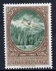 India 1961 Centenary of Scientific Forestry unmounted mint SG 445*, stamps on trees