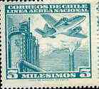 Chile 1960 Martin 2-0-2 & Industrial Plant 5m turquoise unmounted mint, SG 501*, stamps on , stamps on  stamps on aviation      industry    martin