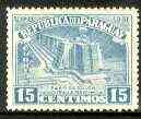 Paraguay 1952 Columbus Memorial - Lighthouse 15c blue unmounted mint, SG 704*, stamps on , stamps on  stamps on lighthouses, stamps on  stamps on columbus, stamps on  stamps on explorers