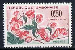 Gabon 1961 Combretum 50c unmounted mint, SG 175*, stamps on flowers