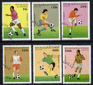 Congo 1996 Football World Cup perf set of 6 cto used*, stamps on , stamps on  stamps on football, stamps on  stamps on sport