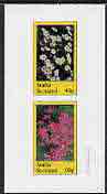 Staffa 1982 Flowers #12 imperf  set of 2 values (40p & 60p) unmounted mint, stamps on , stamps on  stamps on flowers