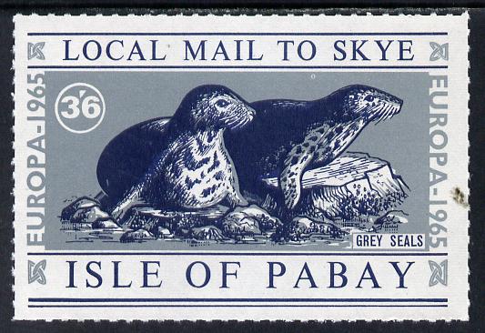 Pabay 1965 Europa (Seal) 3s6d value unmounted mint (Rosen PA22), stamps on , stamps on  stamps on animals  europa          marine-life    polar    seal