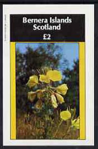Bernera 1982 Flowers #09 imperf  deluxe sheet (£2 value) unmounted mint, stamps on flowers