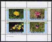 Staffa 1982 Wild Flowers perf  set of 4 values (10p to 75p) unmounted mint, stamps on flowers