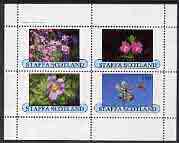 Staffa 1982 Flowers #14 perf  set of 4 values (10p to 75p) unmounted mint, stamps on , stamps on  stamps on flowers