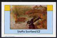 Staffa 1982 Birds #42 (Mallard) imperf deluxe sheet (2 value) unmounted mint