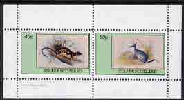 Staffa 1982 Rodents perf set of 2 values (40p & 60p) unmounted mint, stamps on , stamps on  stamps on animals      rodents