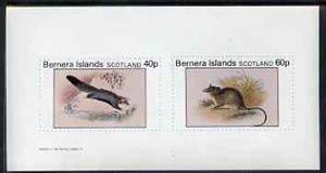 Bernera 1982 Rodents #3 imperf set of 2 values (40p & 60p) unmounted mint, stamps on animals      rodents