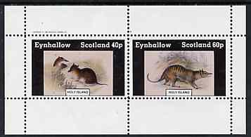 Eynhallow 1982 Rodents perf set of 2 values (40p & 60p) unmounted mint, stamps on , stamps on  stamps on animals      rodents