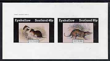 Eynhallow 1982 Rodents imperf set of 2 values (40p & 60p) unmounted mint, stamps on , stamps on  stamps on animals      rodents