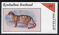 Eynhallow 1982 Wild Cats #2 imperf  souvenir sheet (£1 value) unmounted mint, stamps on cats