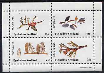 Eynhallow 1981 Trees (Fruits & Berries) perf  set of 4 values (10p to 75p) unmounted mint, stamps on , stamps on  stamps on trees    fruits